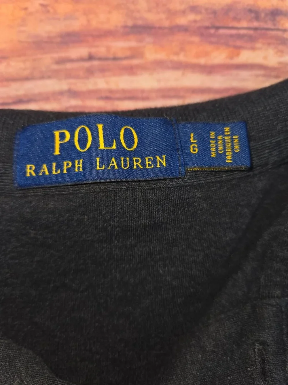 Polo Ralph Lauren Mens Gray Short Sleeve Polo Large